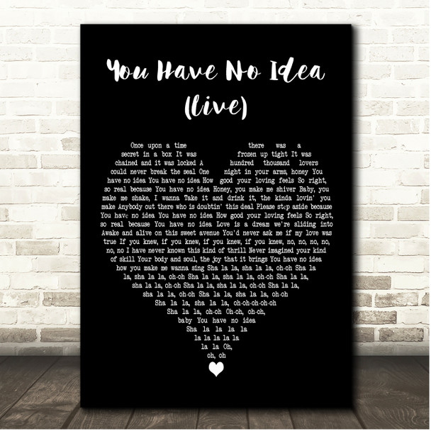 Melissa Etheridge You Have No Idea (Live) Black Heart Song Lyric Print