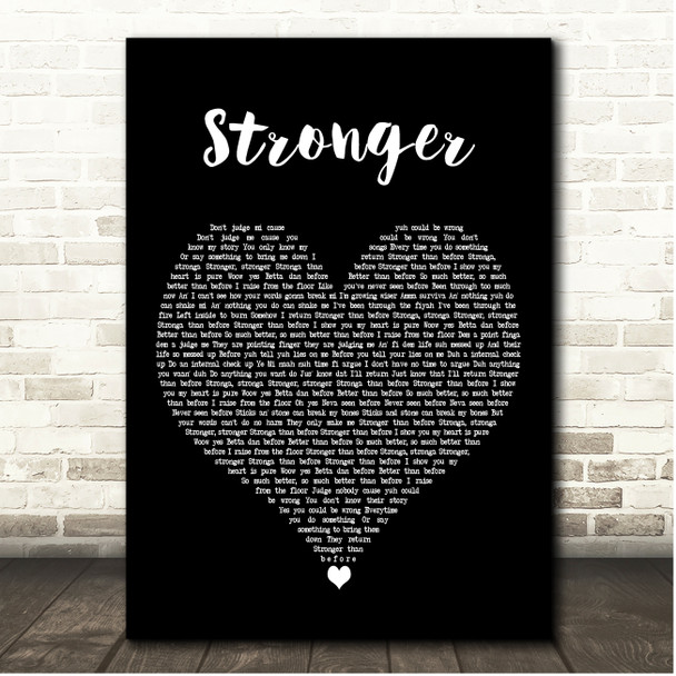 Romain Virgo Stronger Black Heart Song Lyric Print