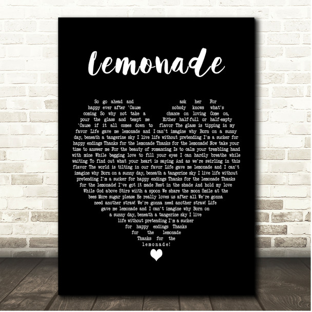 Chris Rice Lemonade Black Heart Song Lyric Print
