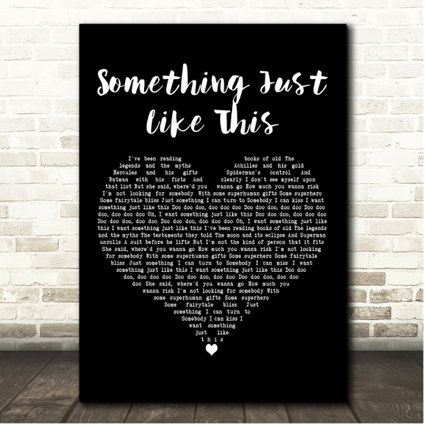 Alex Goot feat. Madilyn Bailey Something Just Like This Black Heart Song Lyric Print