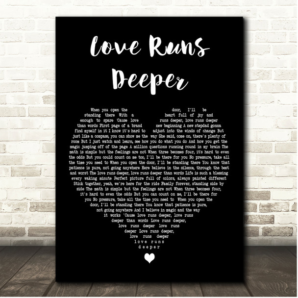 Gregory Porter Love Runs Deeper Black Heart Song Lyric Print