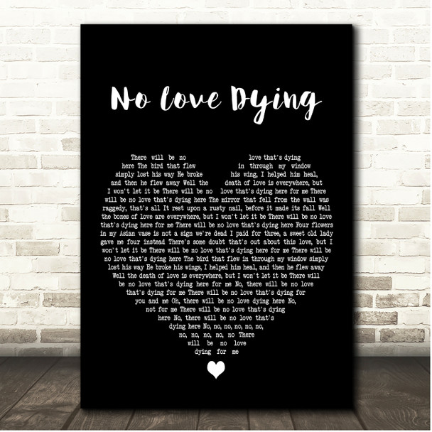 Gregory Porter No Love Dying Black Heart Song Lyric Print