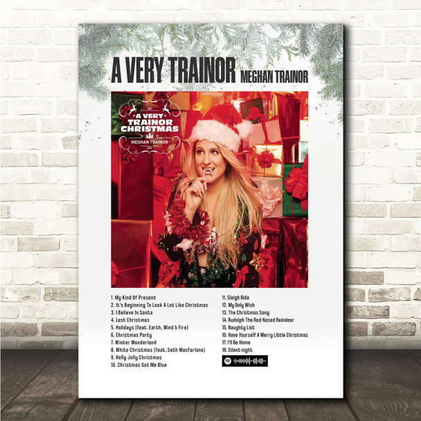 Meghan Trainor A Very Trainor Christmas Music Polaroid Vintage Music Wall Art Print
