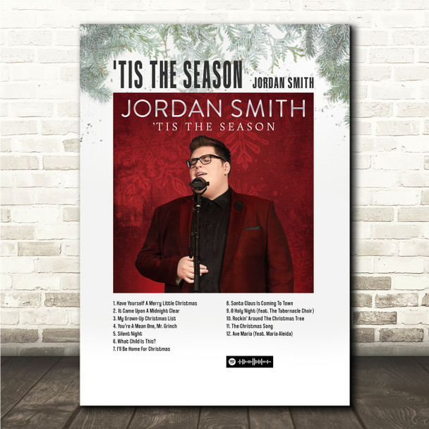 Jordan Smith Tis The Season Music Polaroid Vintage Music Wall Art Poster Print