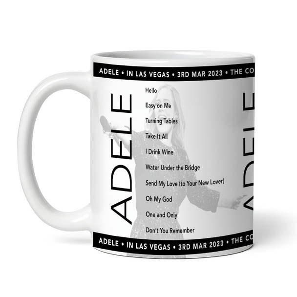 Adele Concert Setlist Gig Mug - Adele at The Colosseum - Caesars Palace, Las Vegas, NV, USA - March 3rd 2023