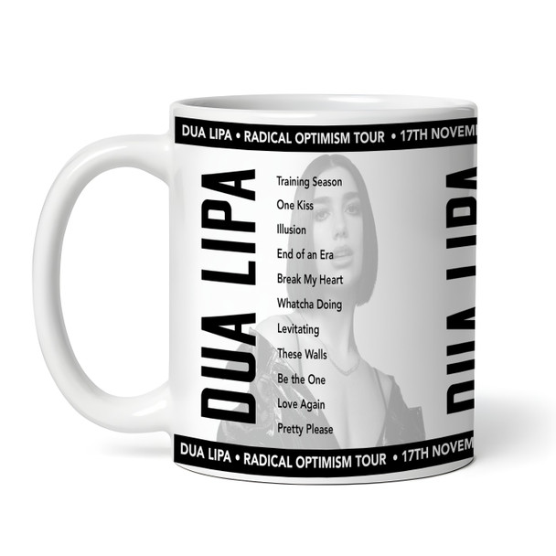 Dua Lipa Concert Setlist Gig Mug - Saitama Super Arena, Saitama, Japan - November 17th 2024