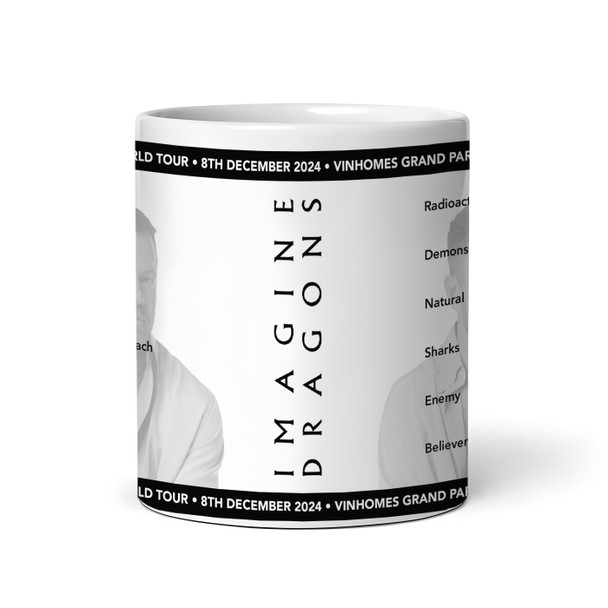 Imagine Dragons Concert Setlist Gig Mug - VinHomes Grand Park, Ho Chi Minh City, Vietnam - December 8th 2024