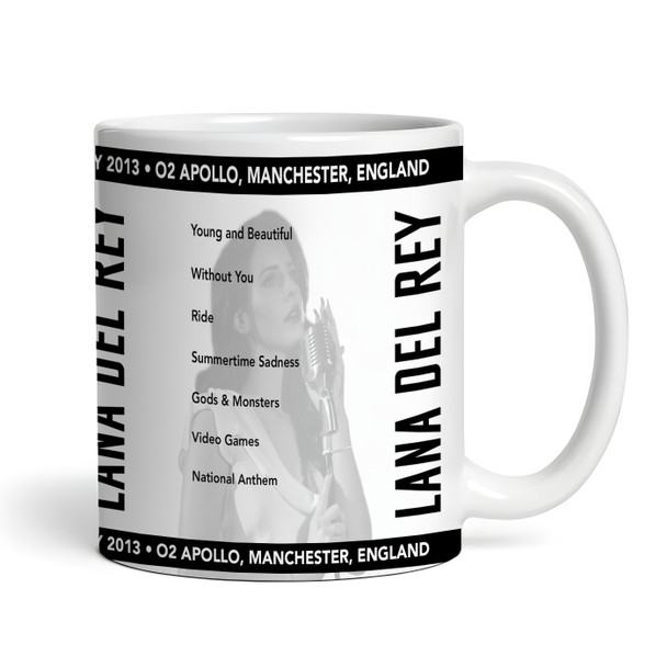 Lana Del Rey Concert Setlist Gig Mug - O2 Apollo Manchester, Manchester, England - May 23rd 2013