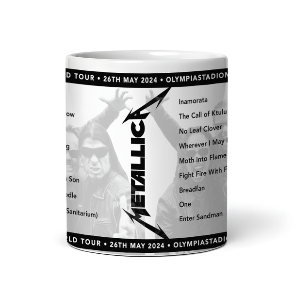 Metallica Concert Setlist Gig Mug - Olympiastadion, Munich, Germany - May 26th 2024