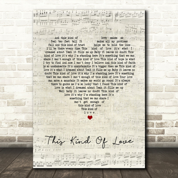 Sister Hazel This Kind Of Love Script Heart Song Lyric Quote Print