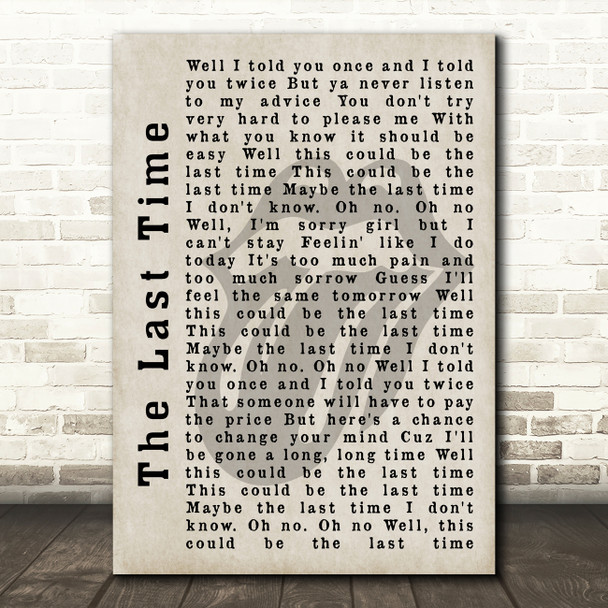 The Rolling Stones The Last Time Shadow Song Lyric Quote Print