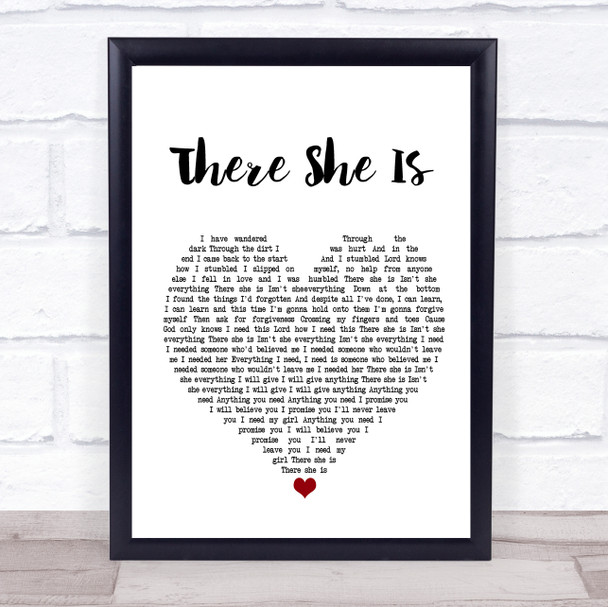 Frank Turner There She Is Heart Song Lyric Quote Print