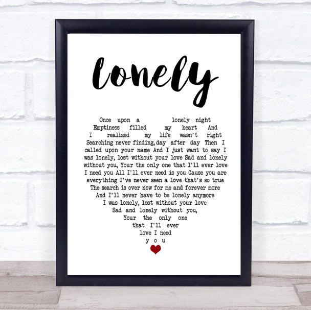 Stryper Lonely Heart Song Lyric Quote Print