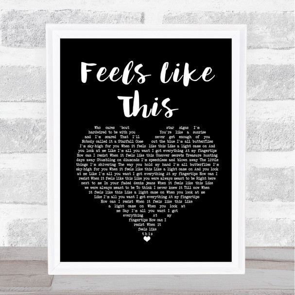 Maisie Peters Feels Like This Black Heart Song Lyric Print