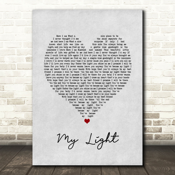 Sully Erna My Light Grey Heart Song Lyric Print