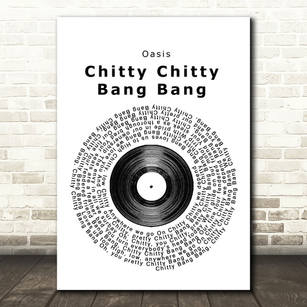 Dick Van Dyke Chitty Chitty Bang Bang Vinyl Record Song Lyric Print