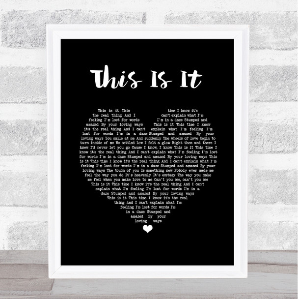 Melba Moore This Is It Black Heart Song Lyric Print