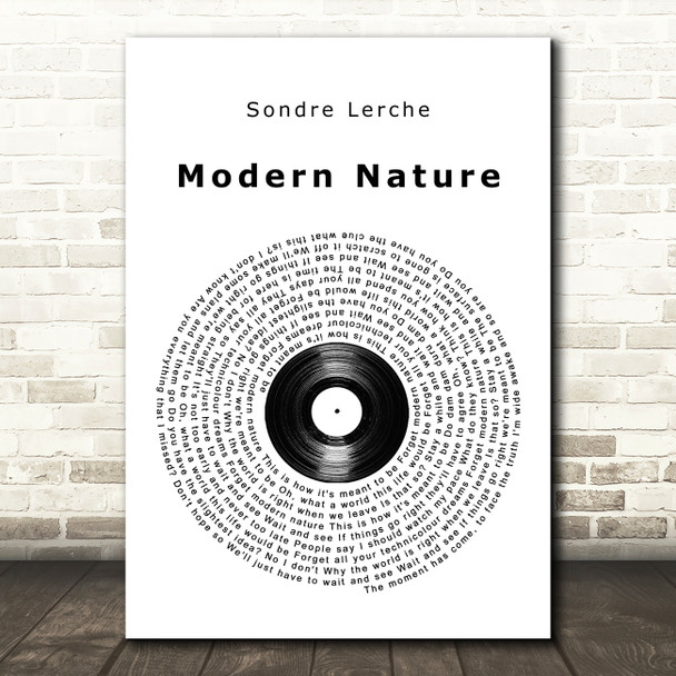 Sondre Lerche Modern Nature Vinyl Record Song Lyric Print