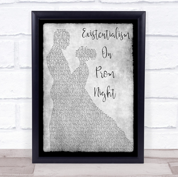 Straylight Run Existentialism On Prom Night Man Lady Dancing Grey Song Print