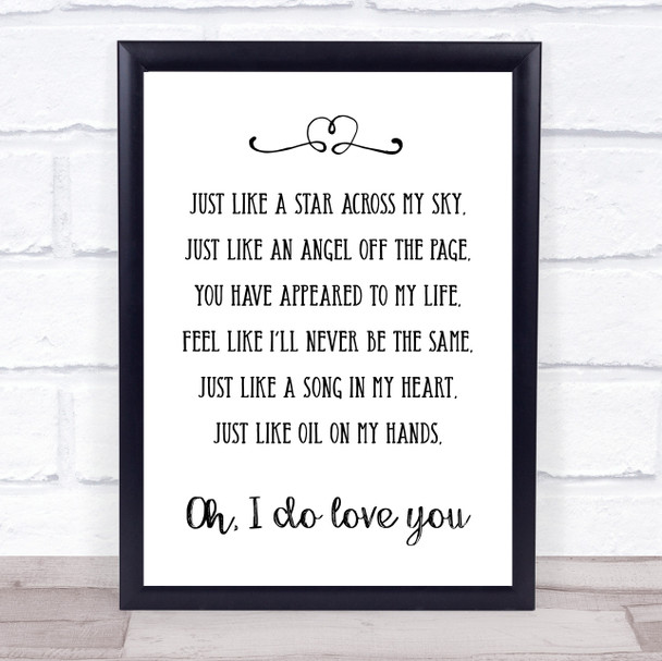 Corinne Bailey Rae Like a Star Song Lyric Quote Print