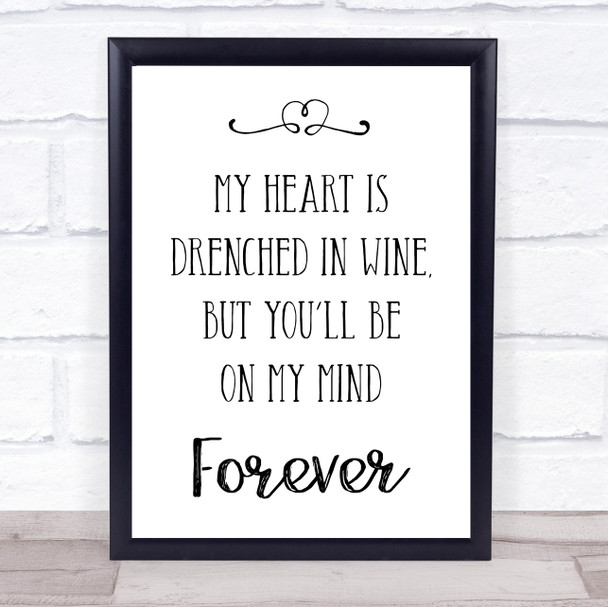 Norah Jones Don't Know Why Song Lyric Quote Print