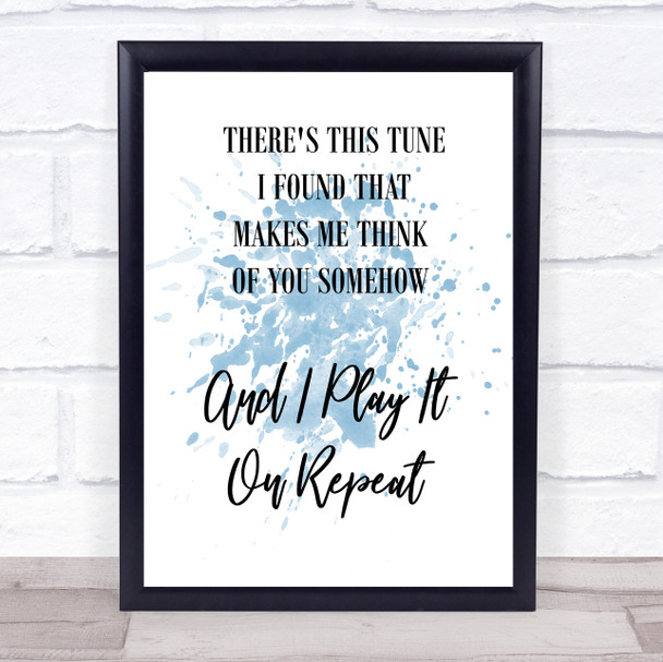 Blue Do I Wanna Know Arctic Monkeys Black White Song Lyric Quote Print