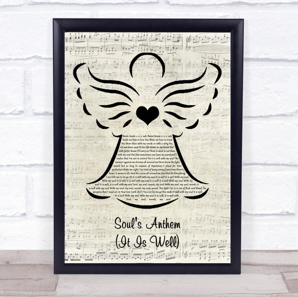 Tori Kelly Soul's Anthem (It Is Well) Music Script Angel Song Lyric Quote Music Print