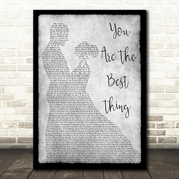 Ray LaMontagne You Are The Best Thing Grey Man Lady Dancing Song Lyric Quote Music Print