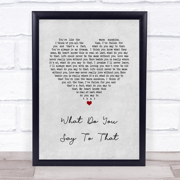 George Strait What Do You Say To That Grey Heart Song Lyric Quote Music Print