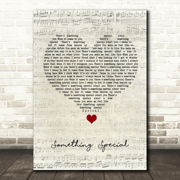 Tina Turner Something Special Script Heart Song Lyric Quote Music Print