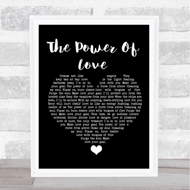 Dalton Harris ft James Arthur The Power Of Love Black Heart Song Lyric Quote Music Print