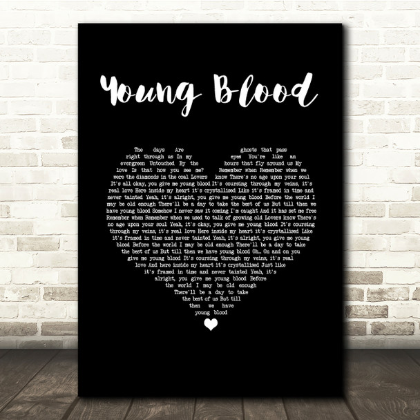 Sophie Ellis-Bextor Young Blood Black Heart Song Lyric Quote Music Print