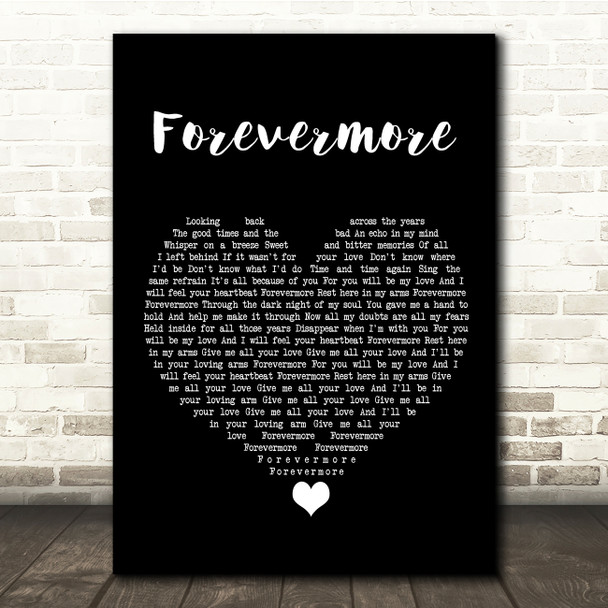 Whitesnake Forevermore Black Heart Song Lyric Quote Music Print
