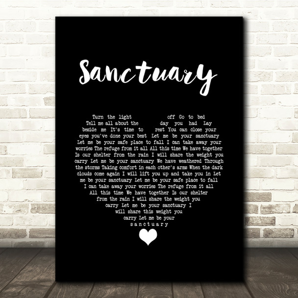 Nashville Cast ft. Charles Esten, Lennon & Maisy Sanctuary Black Heart Song Lyric Quote Music Print