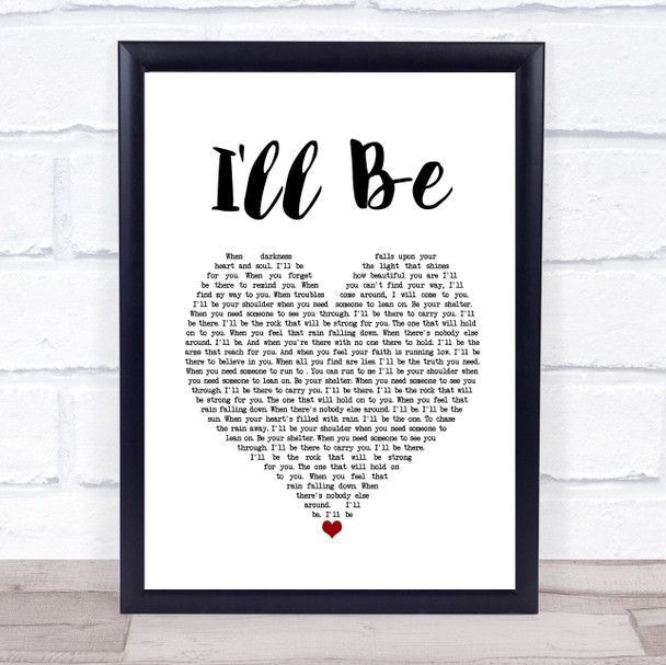 Reba McEntire I'll Be White Heart Song Lyric Quote Music Print
