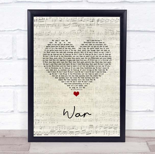Good Charlotte War Script Heart Song Lyric Quote Music Print