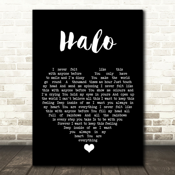 The Cure Halo Black Heart Song Lyric Quote Music Print