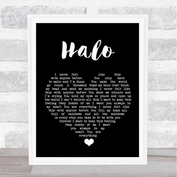 The Cure Halo Black Heart Song Lyric Quote Music Print