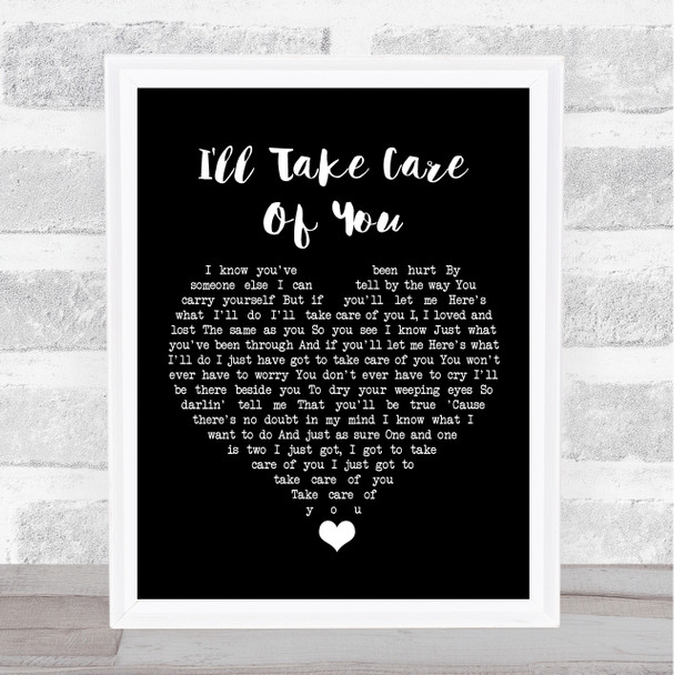 Beth Hart I'll Take Care Of You Black Heart Song Lyric Wall Art Print