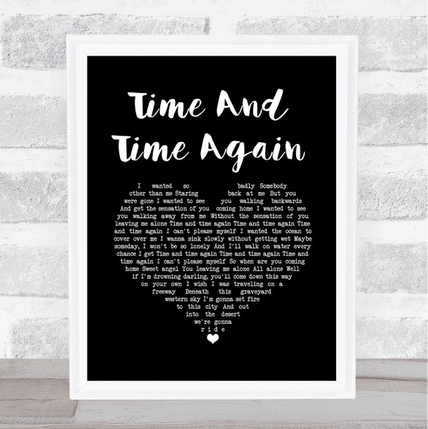 Counting Crows Time And Time Again Black Heart Song Lyric Wall Art Print