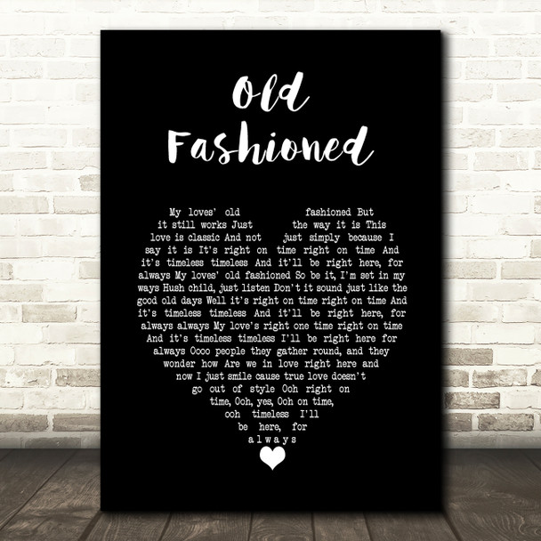 Cee Lo Green Old Fashioned Black Heart Song Lyric Wall Art Print