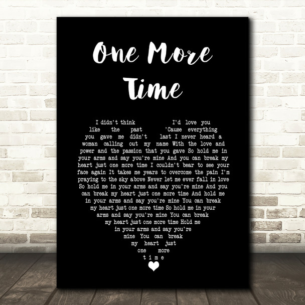 Orchestral Manoeuvres In The Dark One More Time Black Heart Song Lyric Wall Art Print