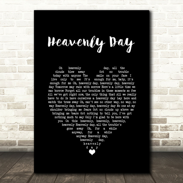Patty Griffin Heavenly Day Black Heart Song Lyric Wall Art Print
