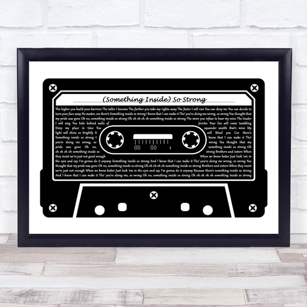 Labi Siffre (Something Inside) So Strong Black & White Music Cassette Tape Song Lyric Print