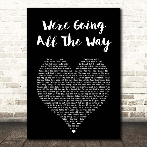 Jeffrey Osborne We're Going All The Way Black Heart Song Lyric Print