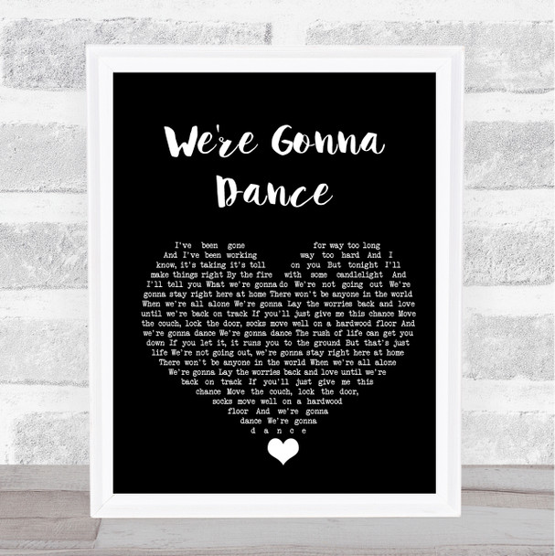 Cody Jinks We're Gonna Dance Black Heart Song Lyric Print