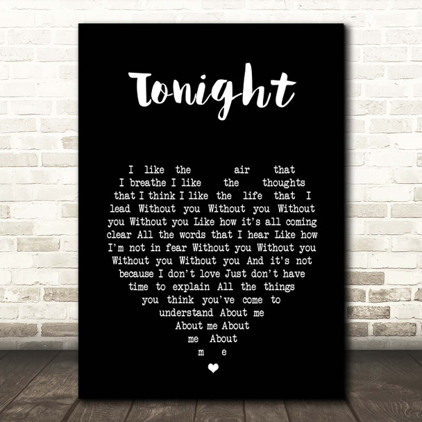 Angel Olsen Tonight Black Heart Song Lyric Print