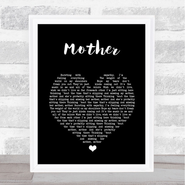 Kacey Musgraves Mother Black Heart Song Lyric Print