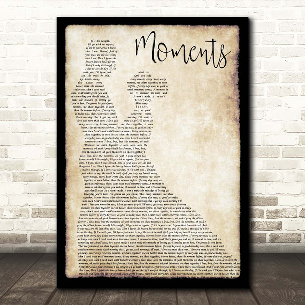 Westlife Moments Man Lady Dancing Song Lyric Print