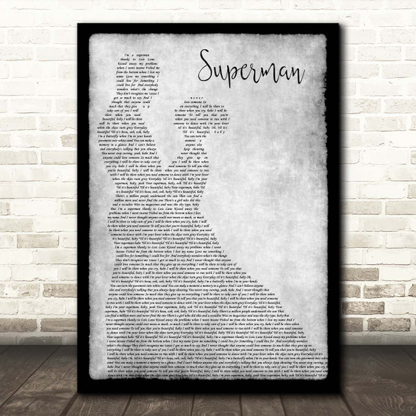 Robin Thicke Superman Grey Man Lady Dancing Song Lyric Print